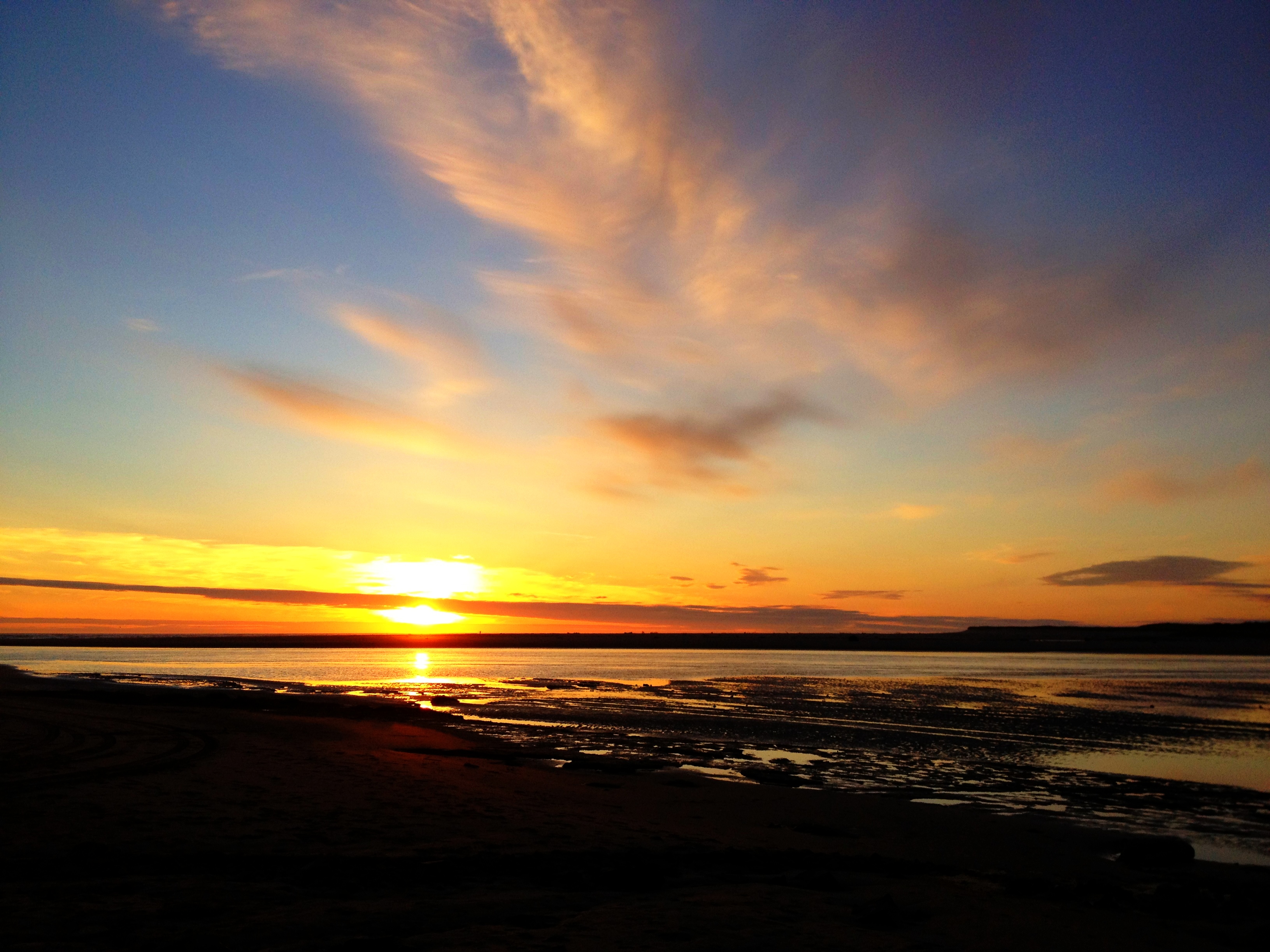 A Tye Dye Sunset in Seaside OR